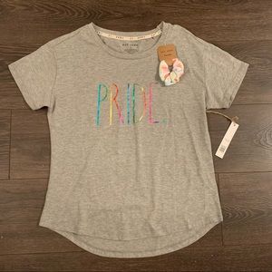 New Rae Dunn Pride TShirt & Scrunchie, Size Small